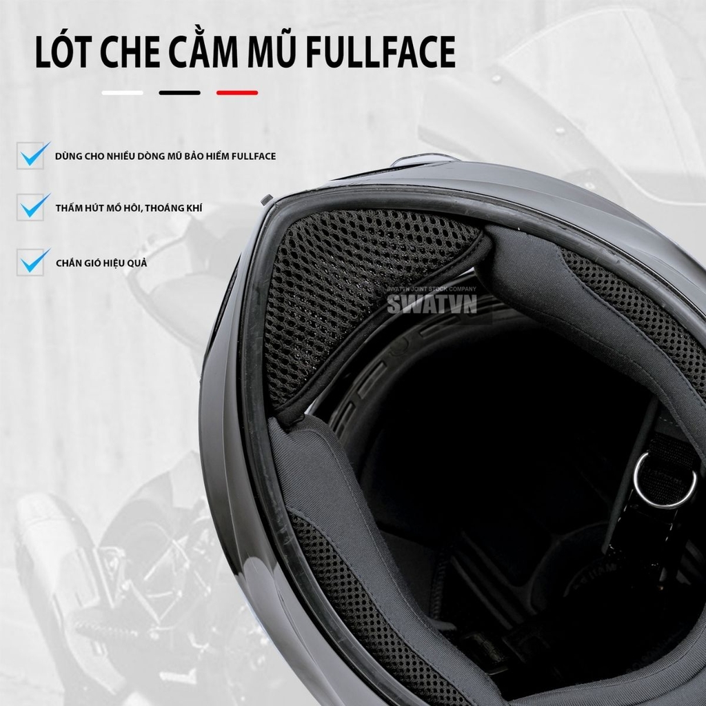 Giúp giảm gió, chống bụi khi chạy xe tốc độ cao