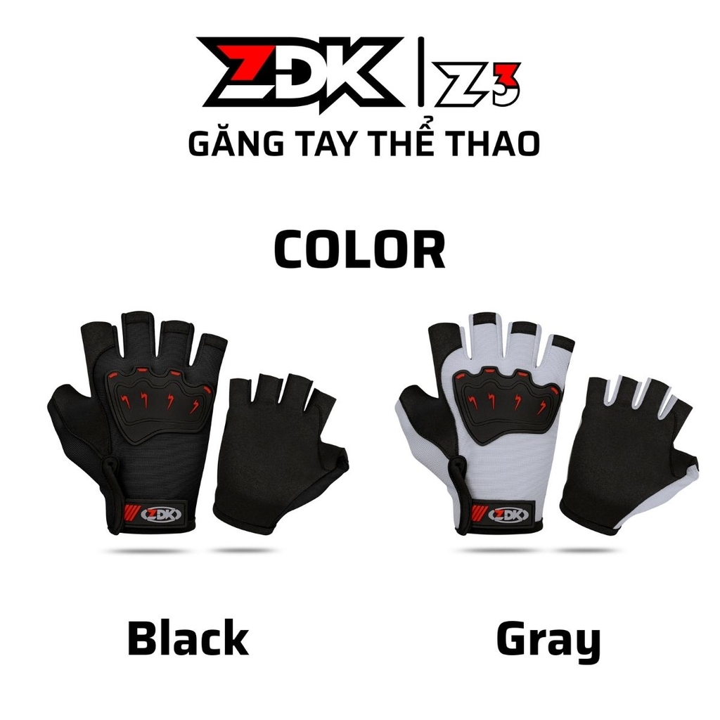 Sản phẩm chính hãng ZDK màu đen và xám