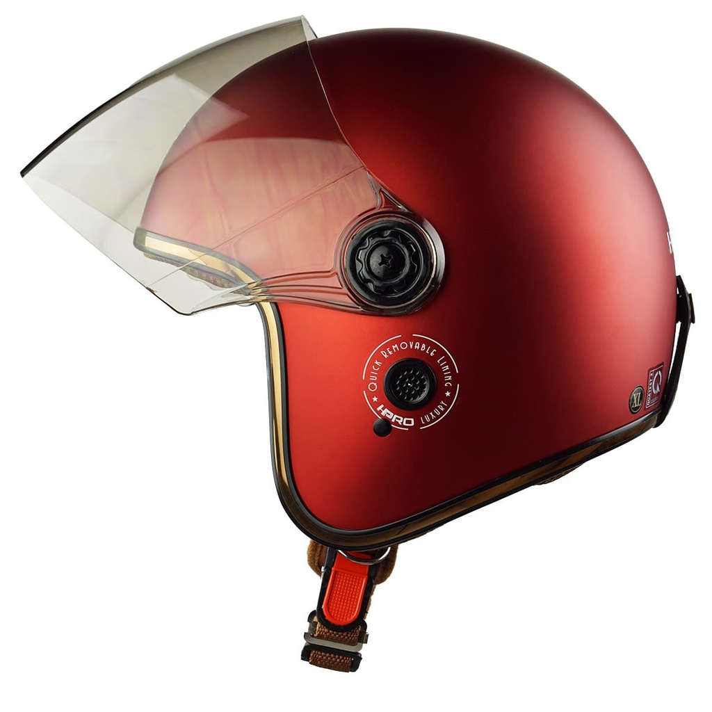 Mặt trước HP04K đỏ đô – kính trà chống chói