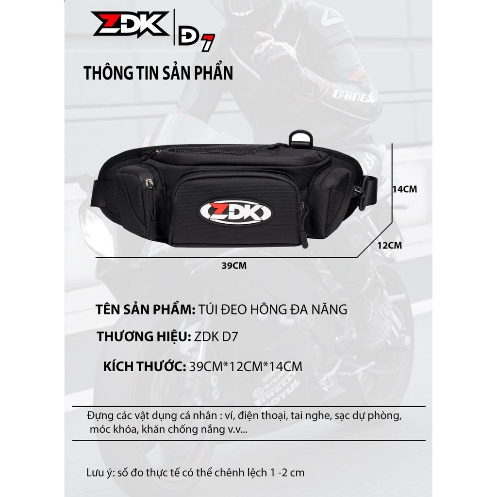 thông tin sản phẩm túi zdk d7