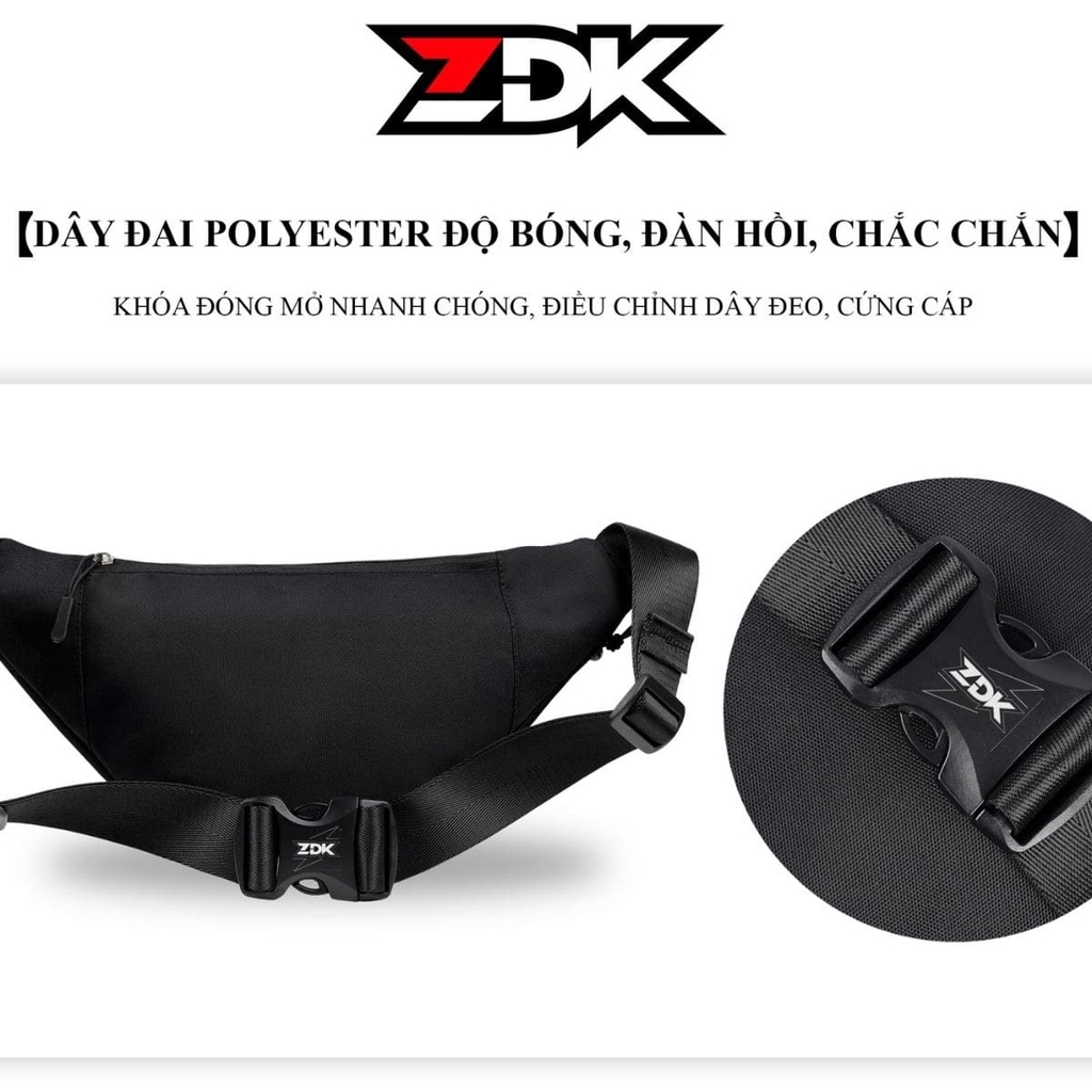 dây dai dài chắc chắn, có khoá bấm mở nhanh chóng