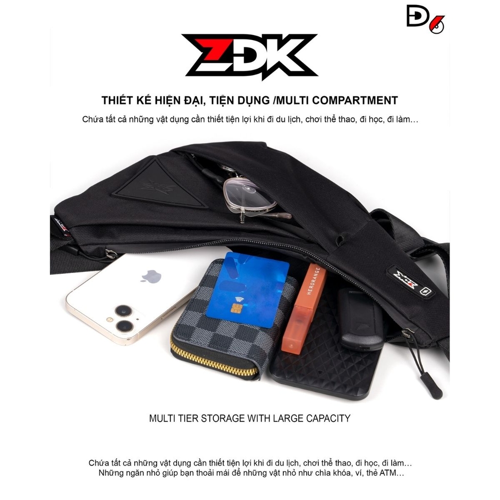 Ngăn chứa rộng rãi đựng được nhiều vật dụng