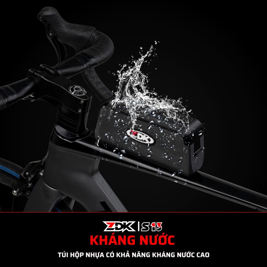 Túi ZDK S13 gắn trên sườn xe đạp, thiết kế thể thao tiện dụng