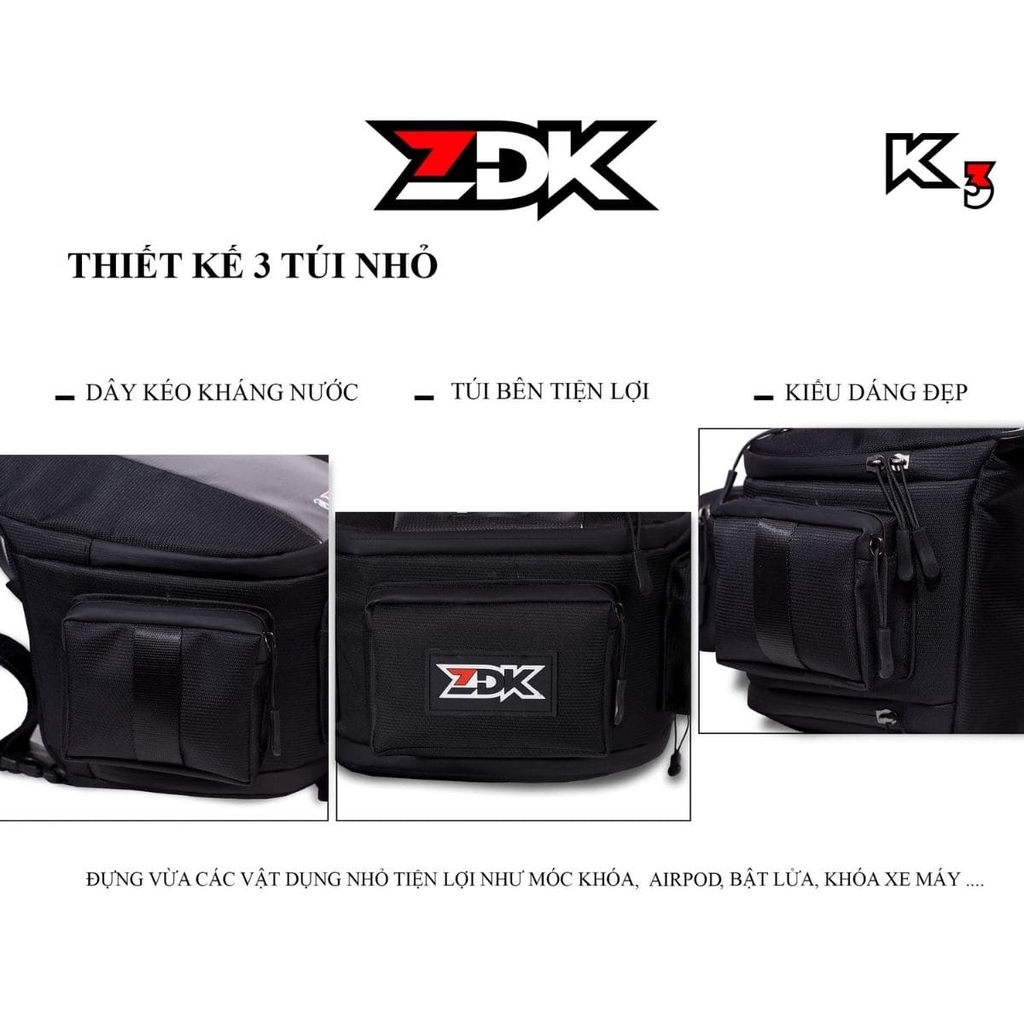túi zdk k3 thiết kế 3 tuyis nhỏ