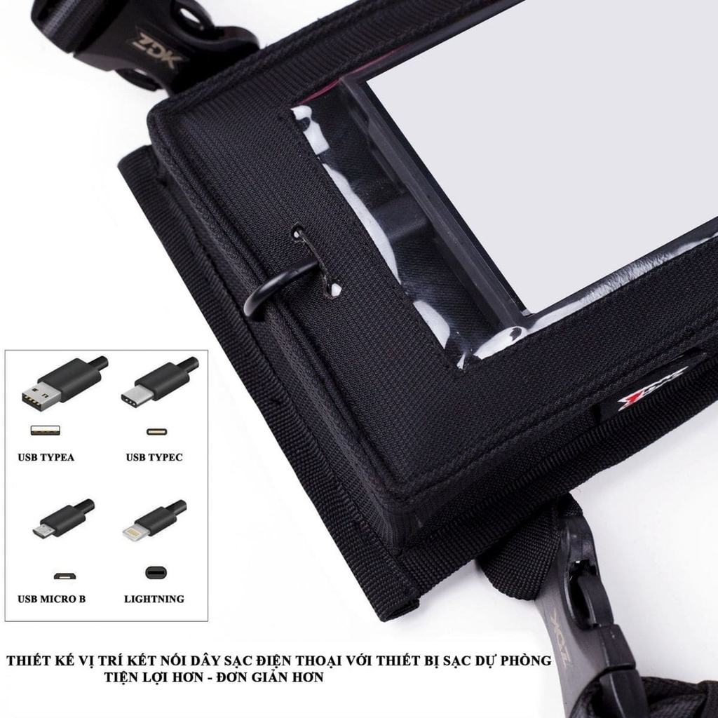 Vải dày, khóa chắc chắn, có cổng sạc tiện dụng