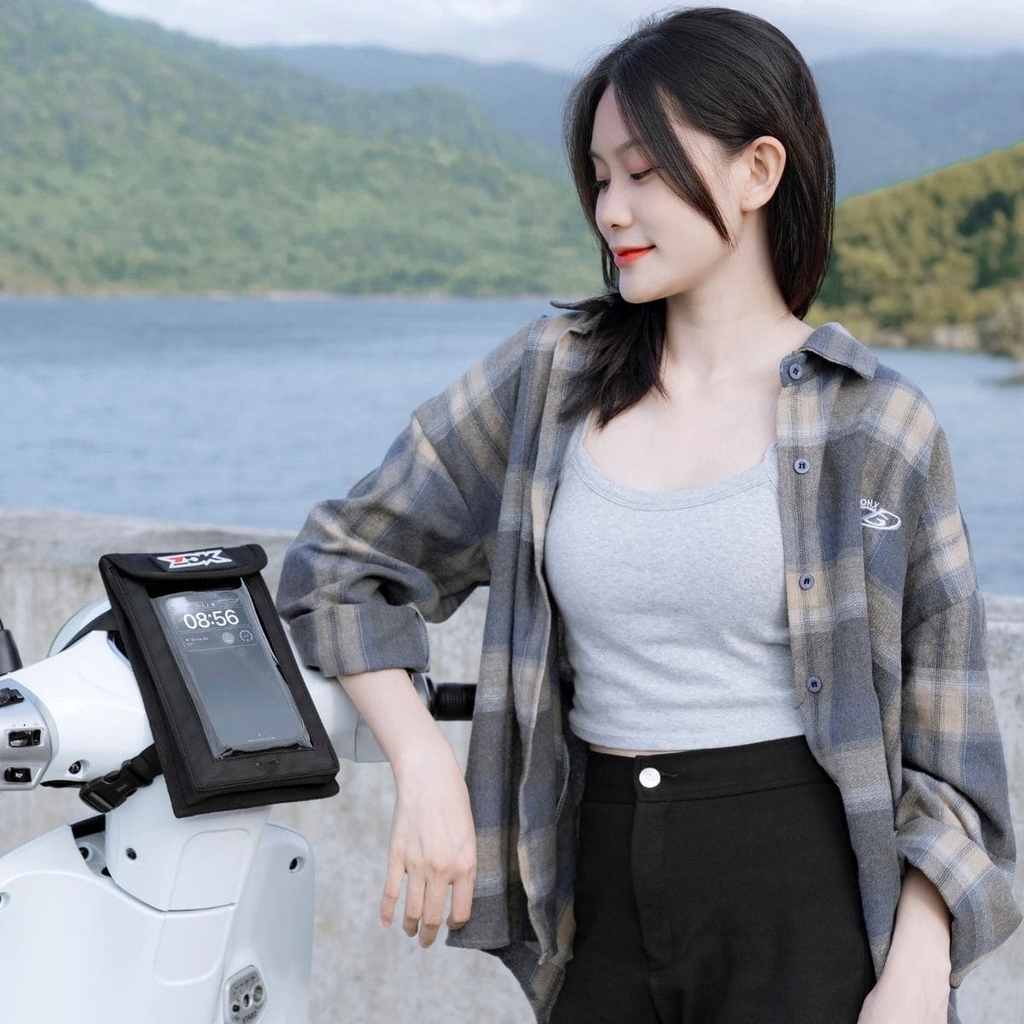 túi ZDK K1 lắp trên xe máy thực tế