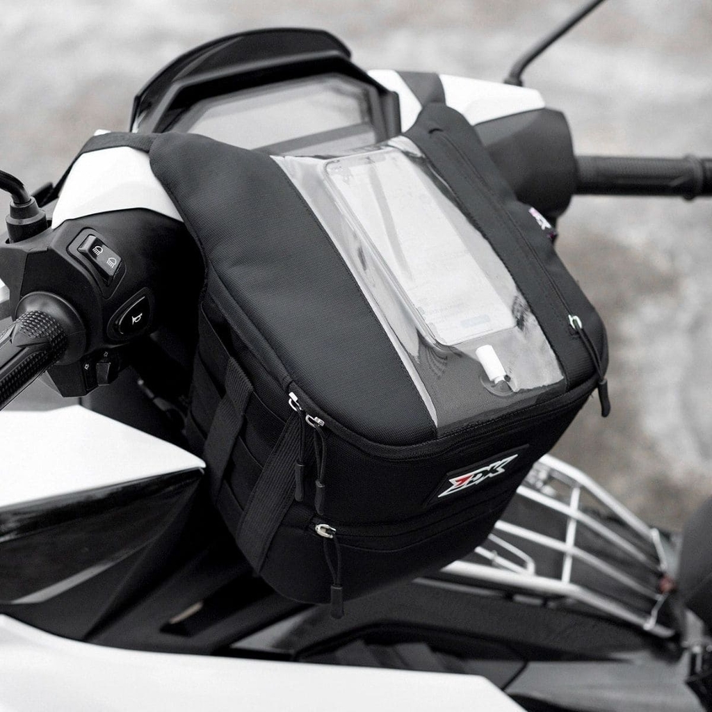 mẫu túi zdk K2 gắn trên xe góc chụp phía sau