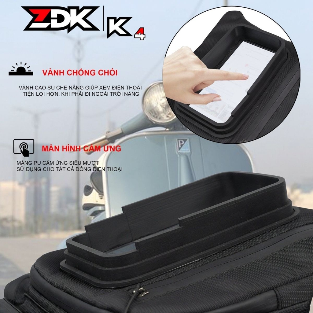 Túi cho phép theo dõi điện thoại khi lái xe, tiện lợi cho người đi giao hàng hoặc phượt thủ.