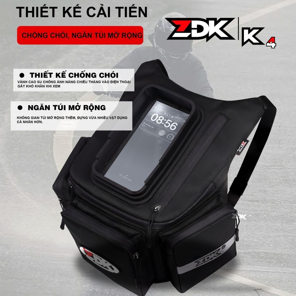 Thiết kế lưới và mút xốp lòi giúp tản nhiệt điện thoại khi sử dụng lâu trong túi.