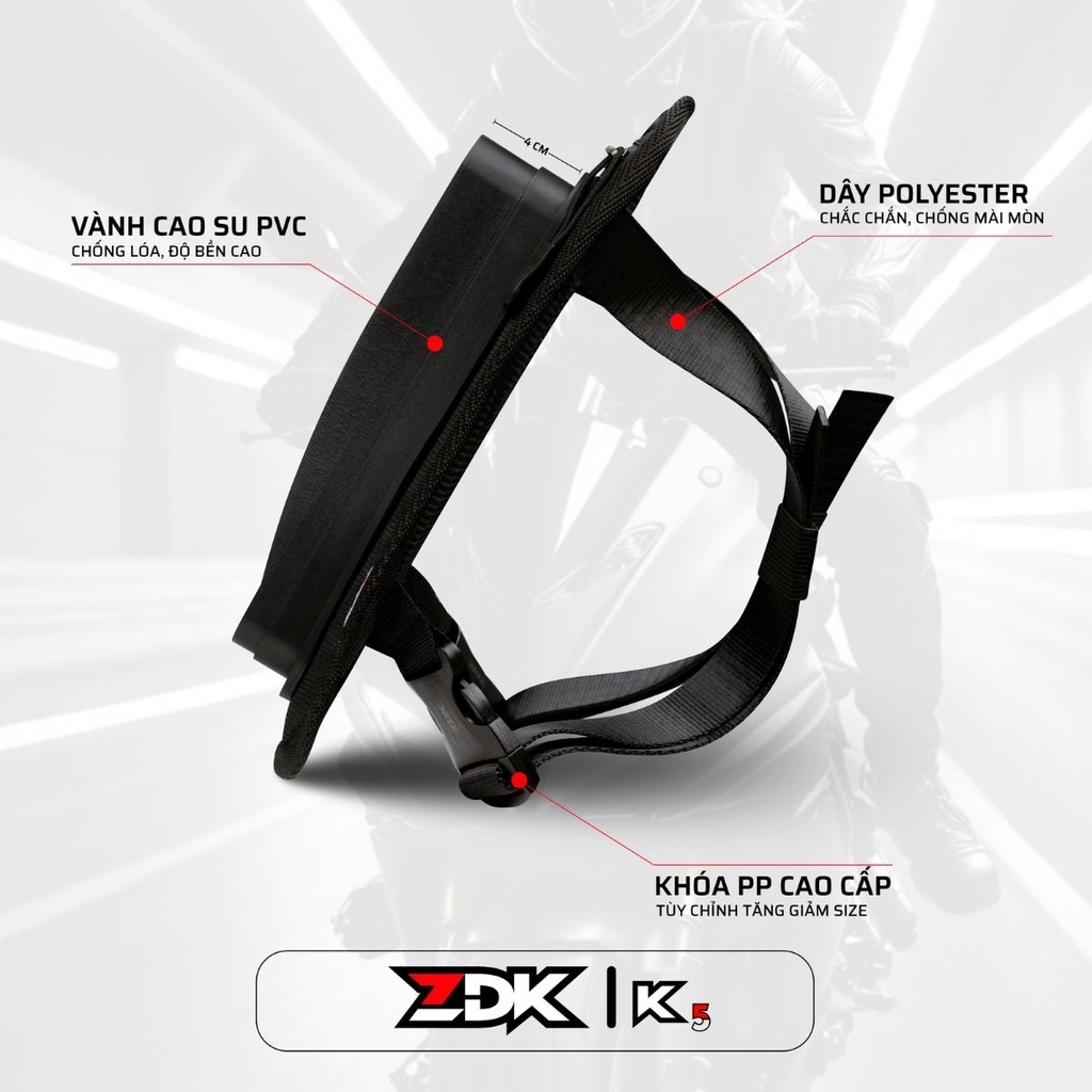 Chất liệu cao cấp, khóa điều chỉnh linh hoạt