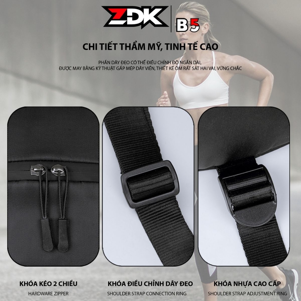 Túi Rút Thể Thao ZDK B5 - Có Ngăn Đựng Giày, Chống Thấm, 18L