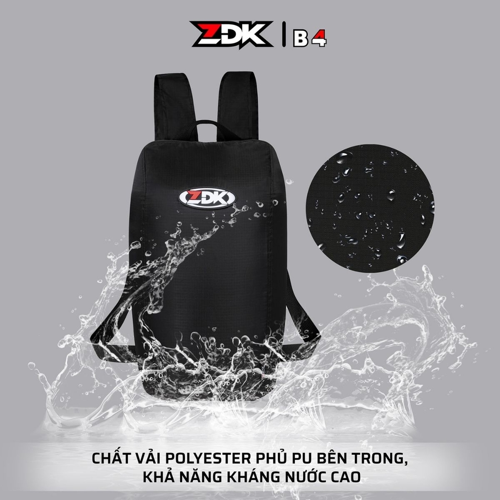 Balo gấp gọn ZDK B4 – balo du lịch thể thao kháng nước 30L siêu nhẹ