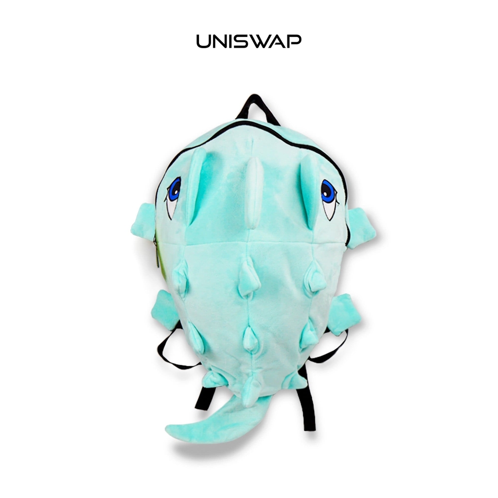 Balo Khủng Long UNISWAP – Nhiều Màu Dễ Thương, Nhung Mịn, Đựng Laptop 15 Inch