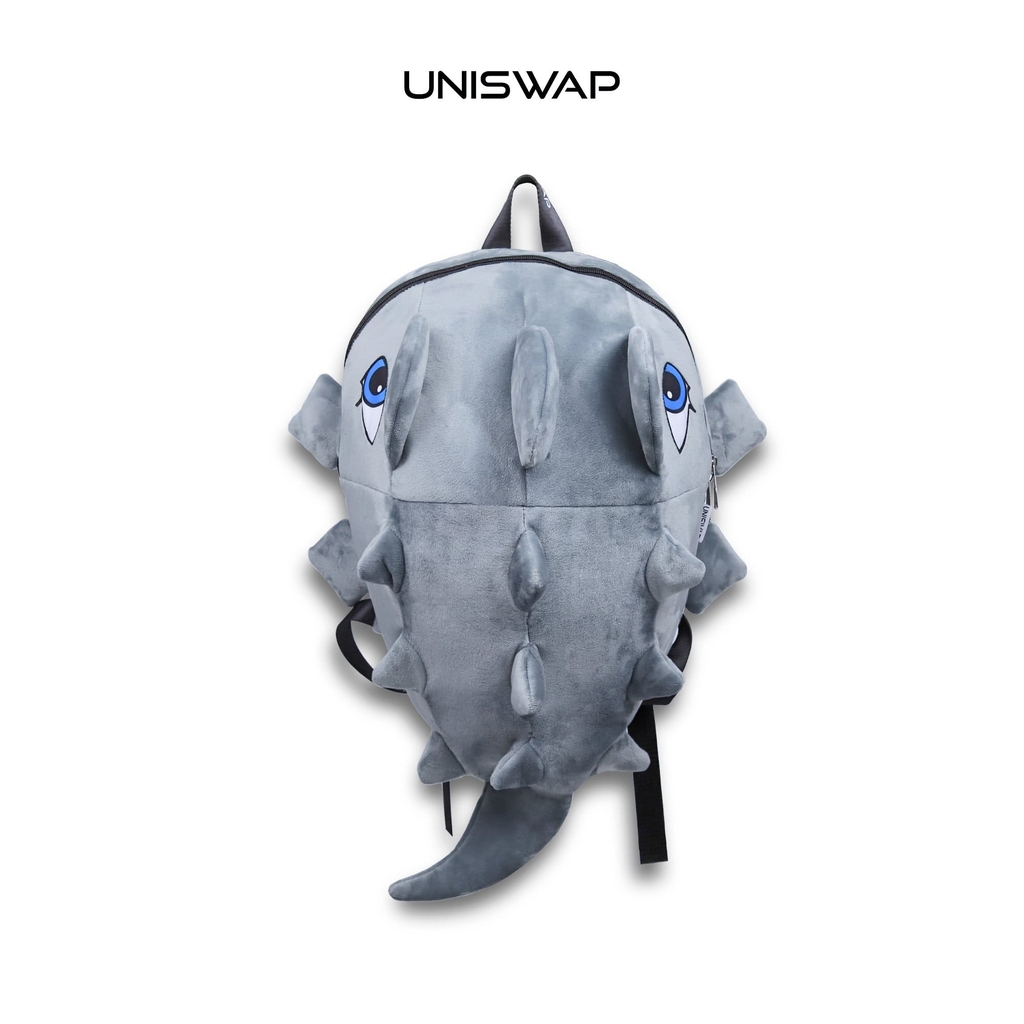Balo Khủng Long UNISWAP – Nhiều Màu Dễ Thương, Nhung Mịn, Đựng Laptop 15 Inch