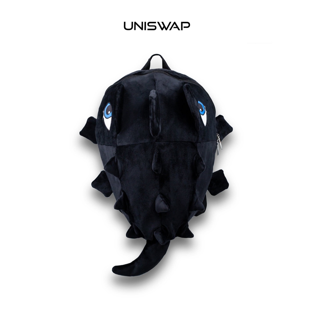 Balo Khủng Long UNISWAP – Nhiều Màu Dễ Thương, Nhung Mịn, Đựng Laptop 15 Inch