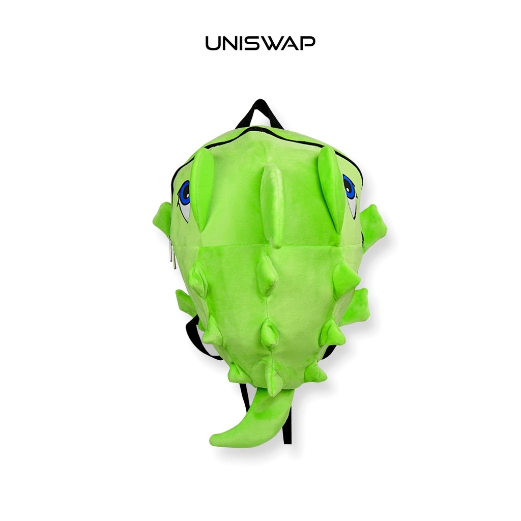 Balo Khủng Long UNISWAP – Nhiều Màu Dễ Thương, Nhung Mịn, Đựng Laptop 15 Inch