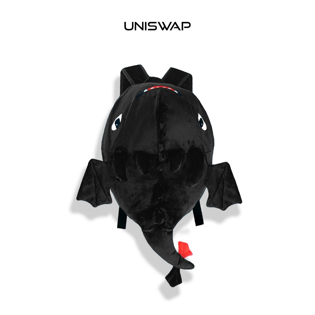 Balo Rồng Sún Răng UNISWAP –Vải Nhung Mềm Mịn, Dễ Thương