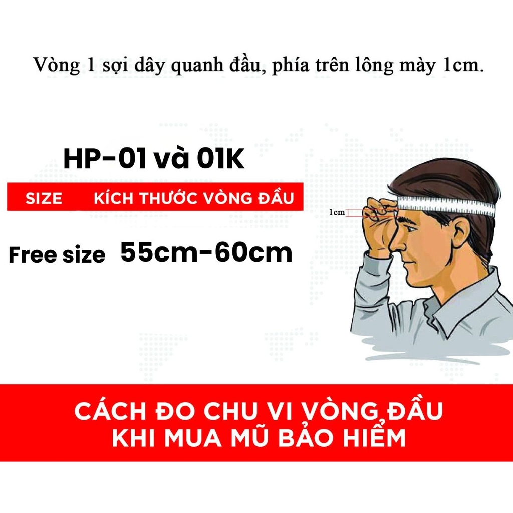 Mũ Bảo Hiểm Nửa Đầu HP01 – Màu Xanh Lính Chính Hãng HPPRO