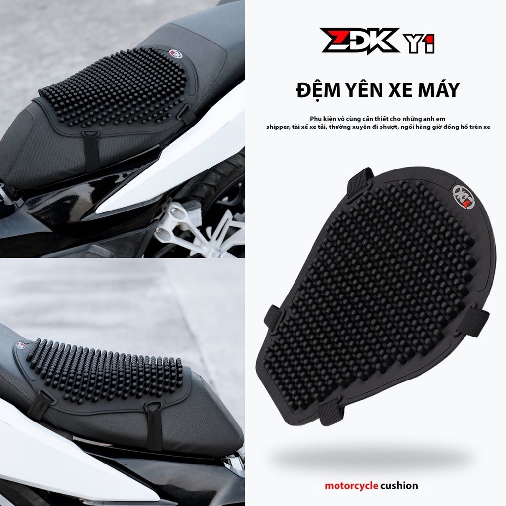 Đệm Cao Su ZDK Y2 - Lót Yên Xe Sau Êm Ái, Thoáng Khí Và Chống Trượt
