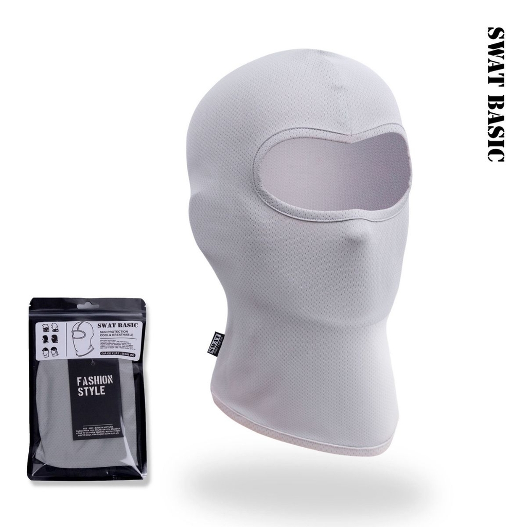 Khăn Trùm SWAT Basic – Vải Lưới Spandex Co Giãn 4 Chiều, Free Size, Thoáng Khí, Thời Trang