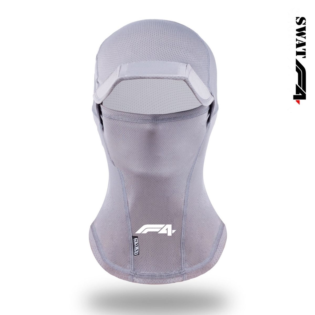 Khăn Trùm Đầu SWAT F4 – Vải Kim Cương Cotton Polyester Spandex, Diềm Mũ Gấp Gọn, Logo Phản Quang, Chống Nắng Toàn Diện