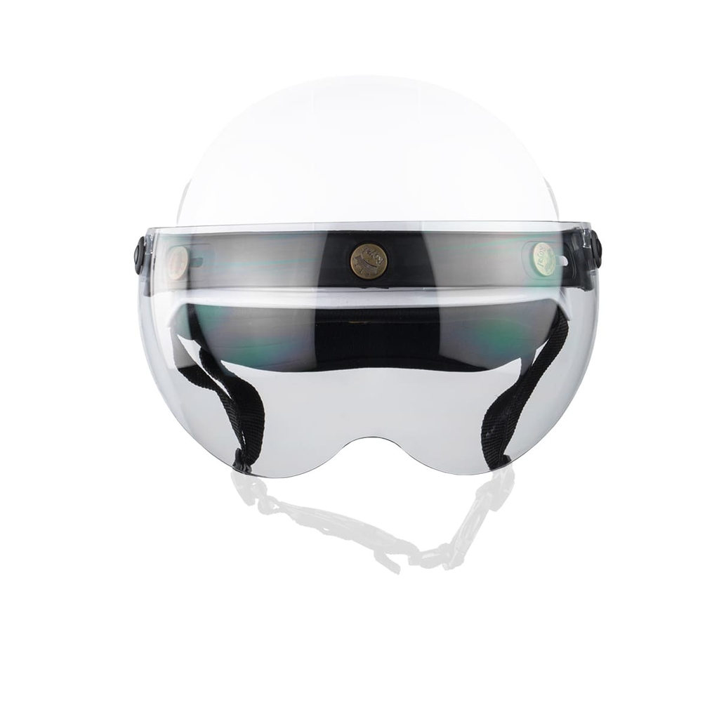 Kính Nửa Mặt Gắn Mũ Bảo Hiểm 1/2 & 3/4 – Màu Trà, Trong, Revo Bubble Chống UV