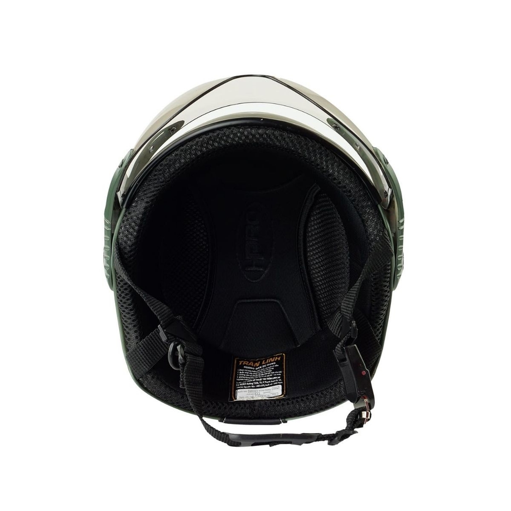 Mũ Bảo Hiểm Nửa Đầu Có Kính HP01K – Màu Xanh Navy, Chính Hãng HPPRO