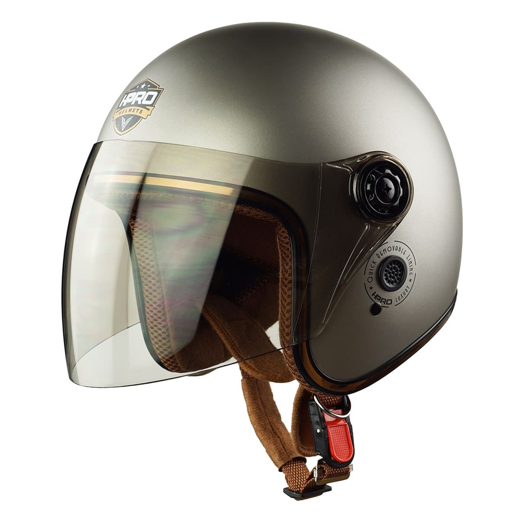 Mũ Bảo Hiểm 3/4 HP04K Có Kính Chính Hãng - Flash Sale