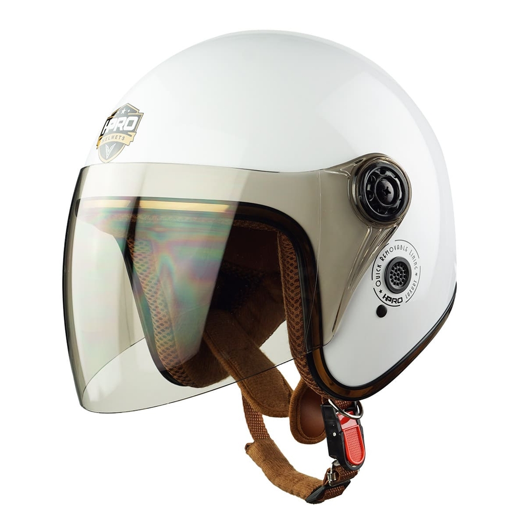 Mũ Bảo Hiểm 3/4 HP04K Có Kính Chính Hãng - Flash Sale