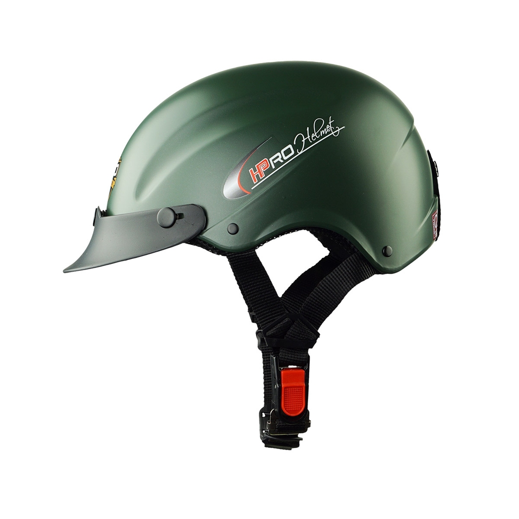 Mũ Bảo Hiểm Nửa Đầu HP01 – Màu Xanh Lính Chính Hãng HPPRO