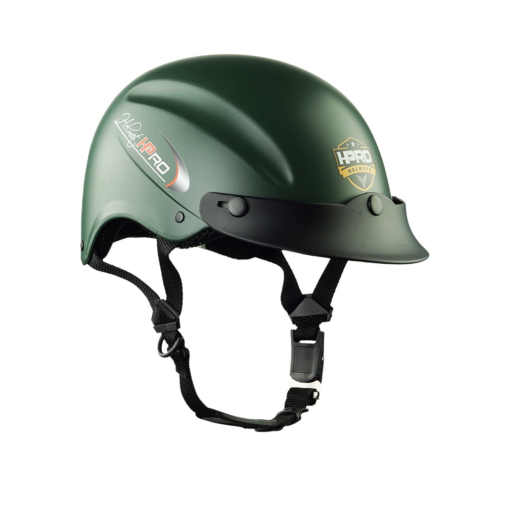 Mũ Bảo Hiểm Nửa Đầu HP01 – Màu Xanh Lính Chính Hãng HPPRO