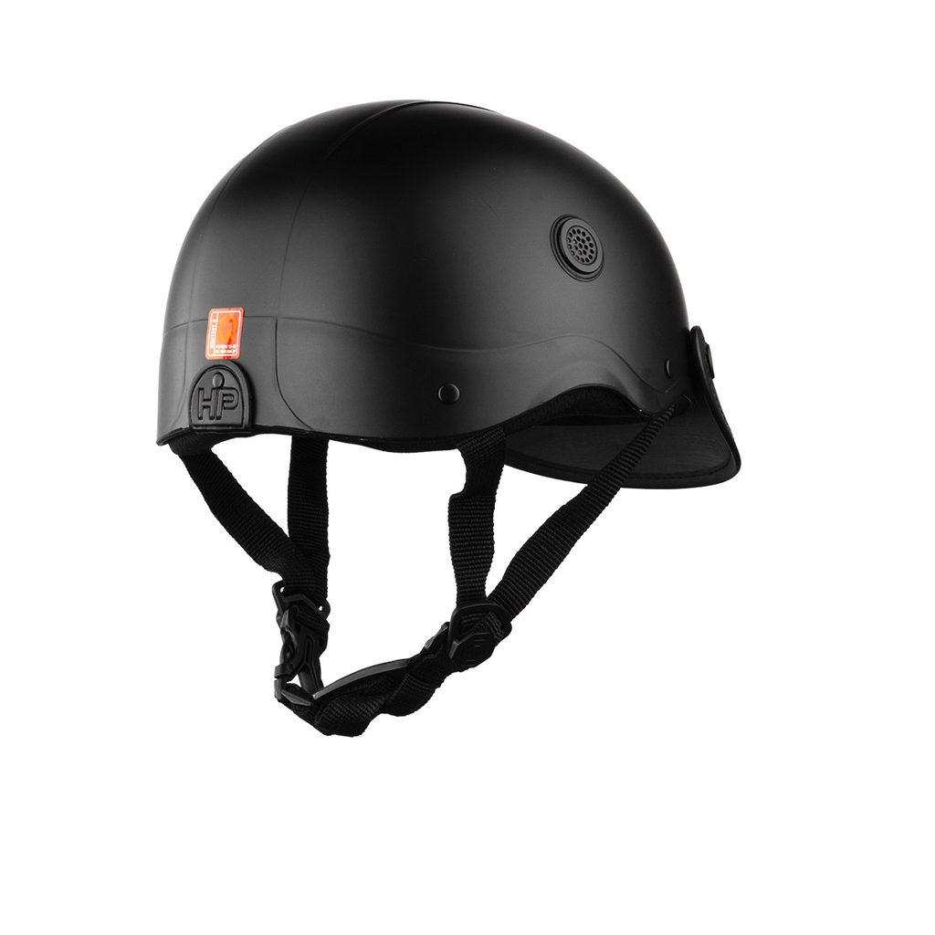 Mũ Bảo Hiểm Nửa Đầu HP02B Đen Nhám – Lưỡi Trai Đen Cá Tính, Chính Hãng HPPRO