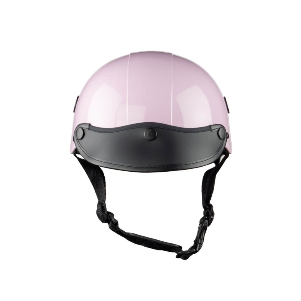 Mũ Bảo Hiểm Nửa Đầu HP02B Hồng Nhạt Bóng – Chính Hãng HPPRO Helmets
