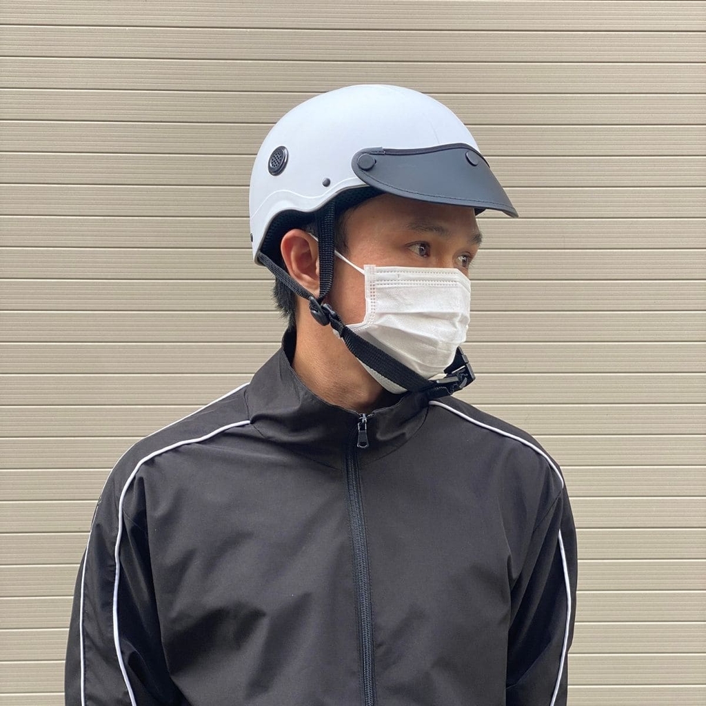 Mũ Bảo Hiểm Nửa Đầu HP02B Màu Trắng Nhám – Thương Hiệu HPPRO Helmets