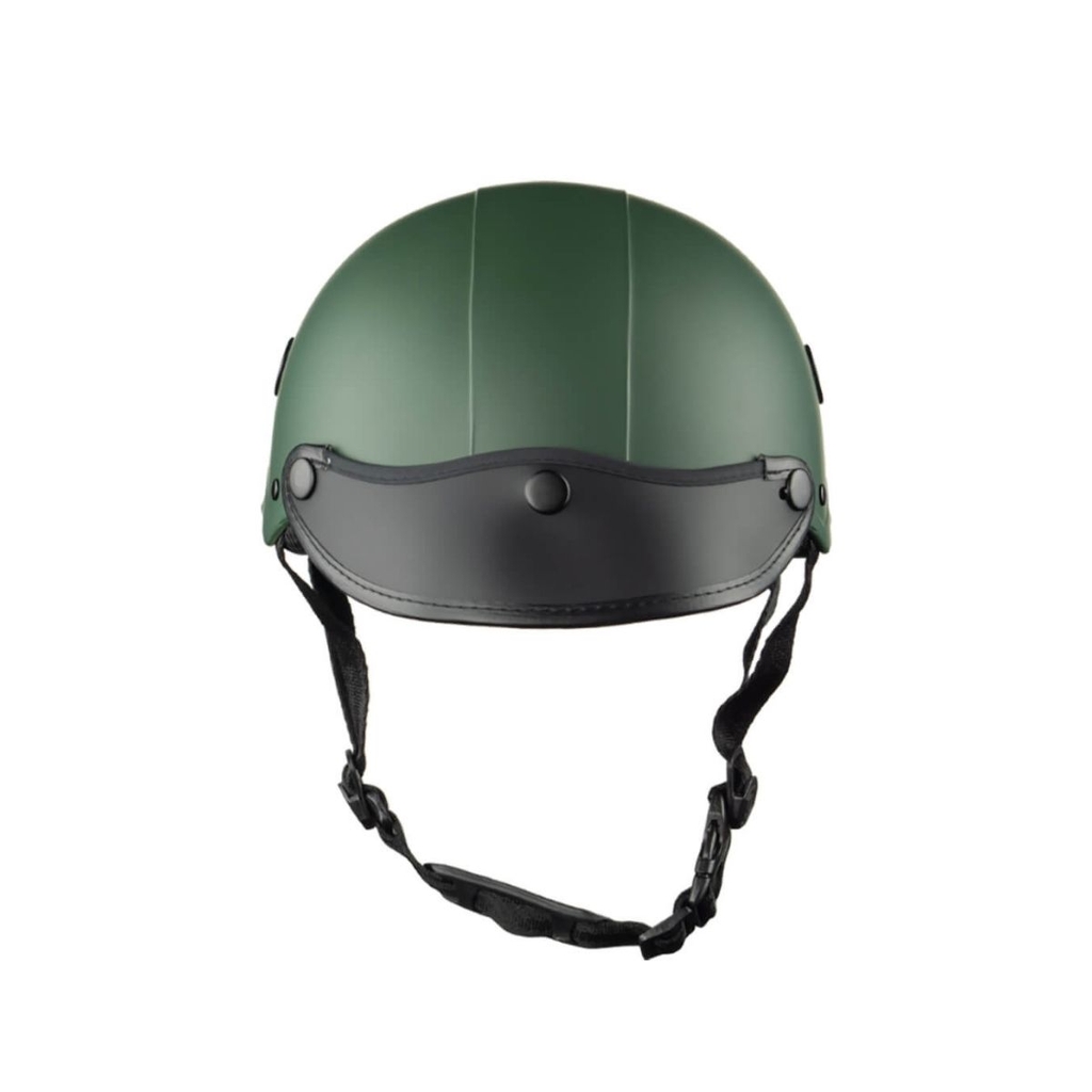 Mũ bảo hiểm nửa đầu HP02B xanh lính nhám – Chính hãng HPPRO Helmets