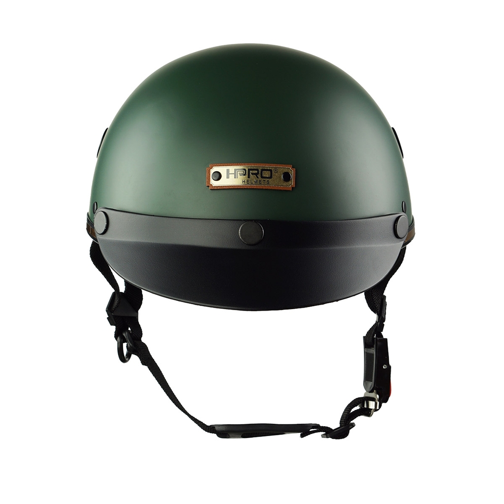 Mũ bảo hiểm nửa đầu HPPRO HP03 – Màu Xanh Lính, chính hãng HPRO, form nhỏ gọn