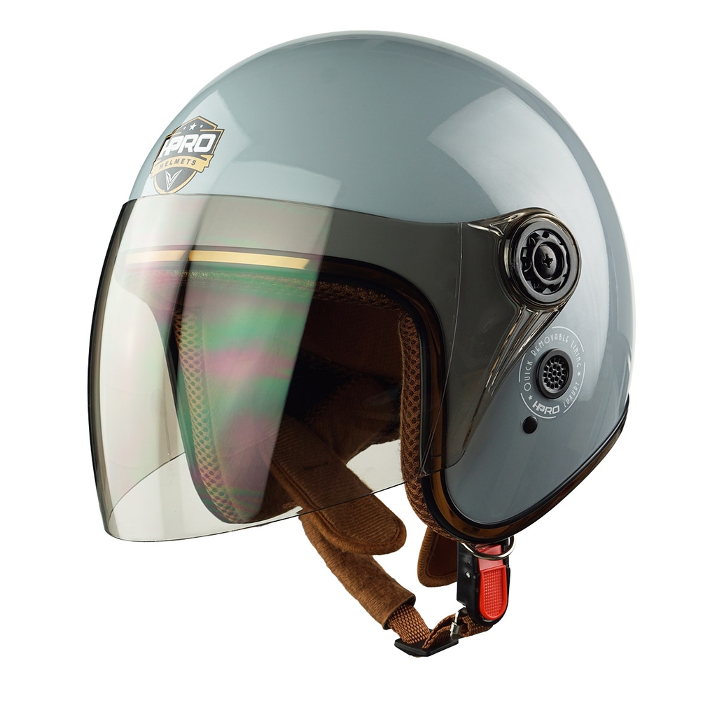 Mũ Bảo Hiểm 3/4 HP04K Có Kính Chính Hãng - Flash Sale