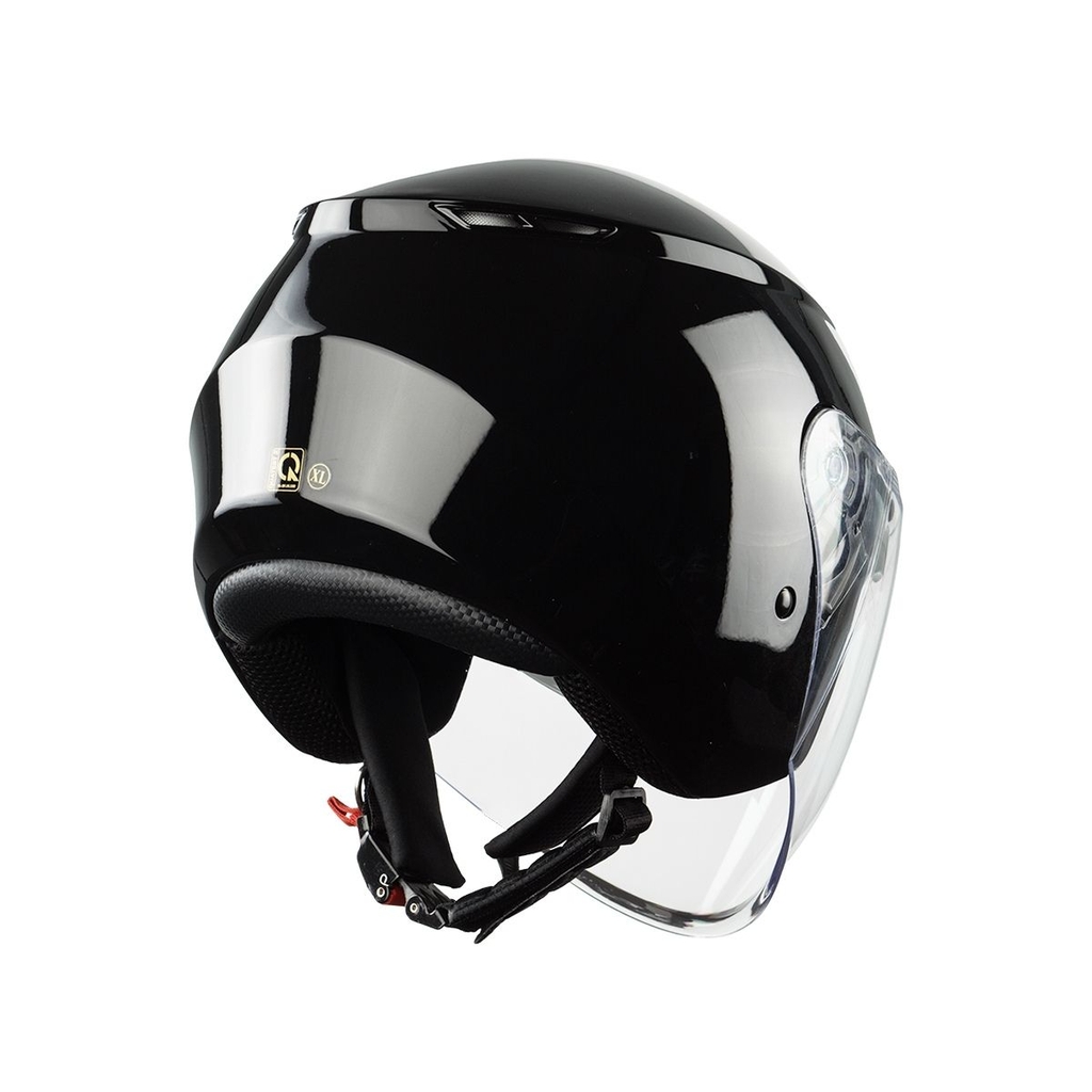 Mũ bảo hiểm 3/4 Royal M789 2 kính – Màu đen bóng, chính hãng Royal Helmet