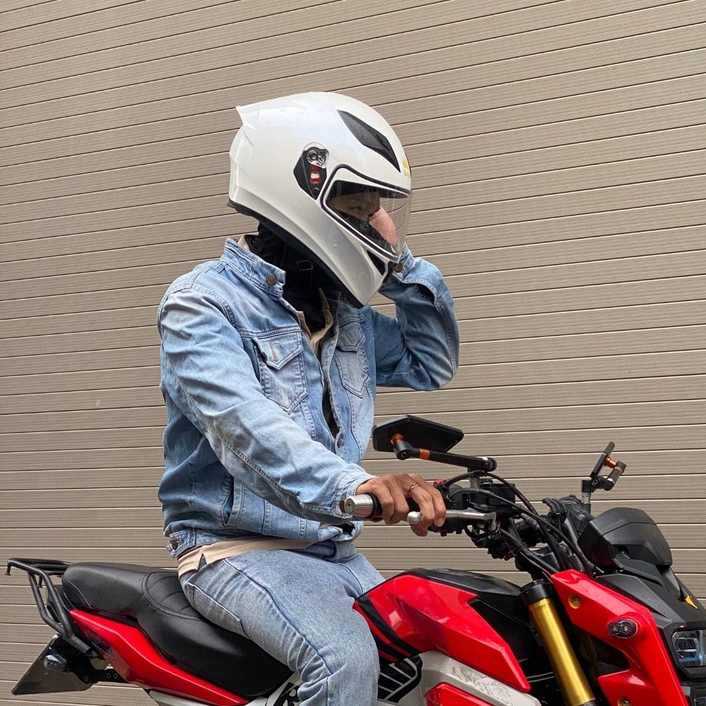 Mũ Bảo Hiểm Fullface Royal M138B 2 Kính – Màu Trắng Bóng, Chính Hãng Royal Helmel