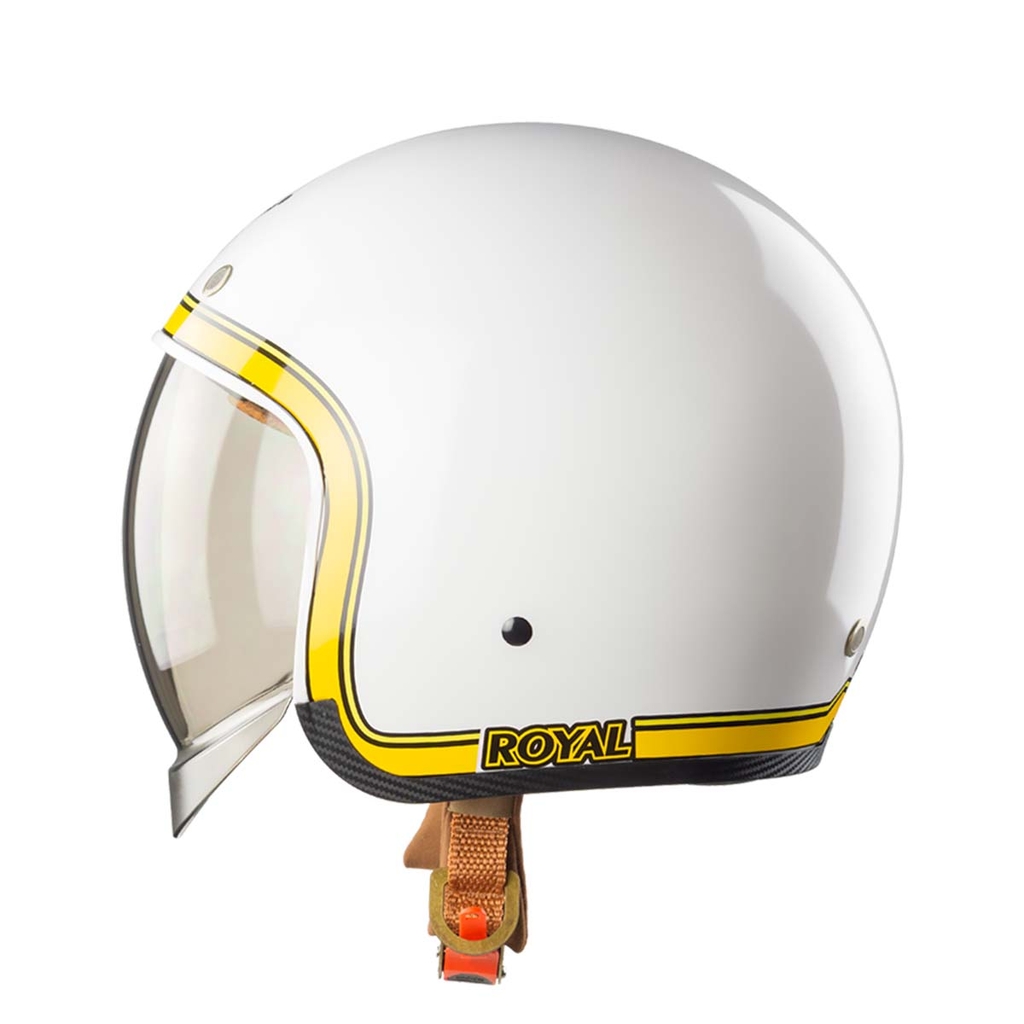 Mũ Bảo Hiểm 3/4 Royal M139 Kính Âm Màu Tem V10 Trắng Chính Hãng | Tiện Lợi Đi Phố, Thời Trang