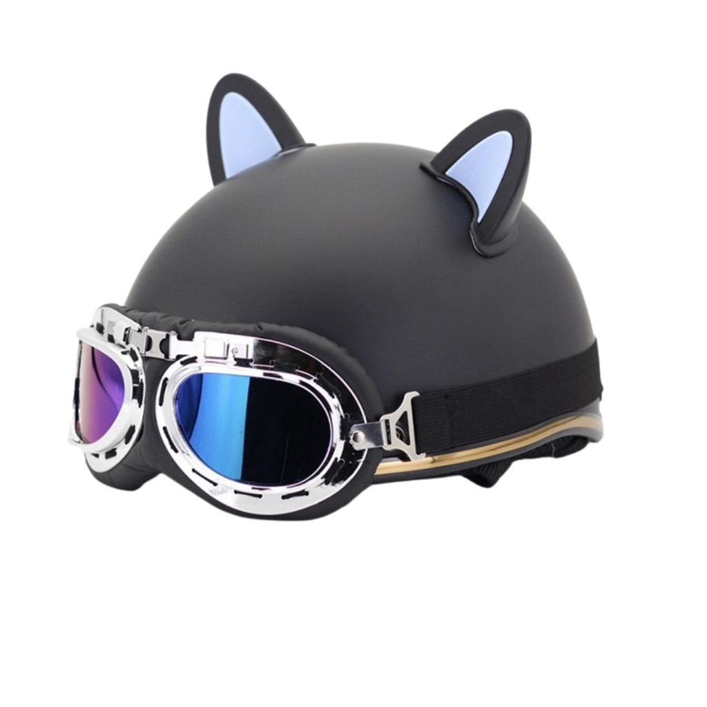 Tai Mèo Gắn Mũ Bảo Hiểm Cute Cat – Nhựa ABS Bền Màu, Tặng Keo 3M, Dễ Gắn, Trang Trí Mũ Cực Xinh