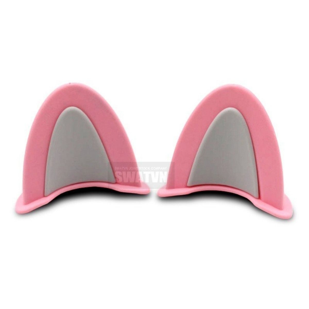 Tai Mèo Gắn Mũ Bảo Hiểm Cute Cat – Nhựa ABS Bền Màu, Tặng Keo 3M, Dễ Gắn, Trang Trí Mũ Cực Xinh