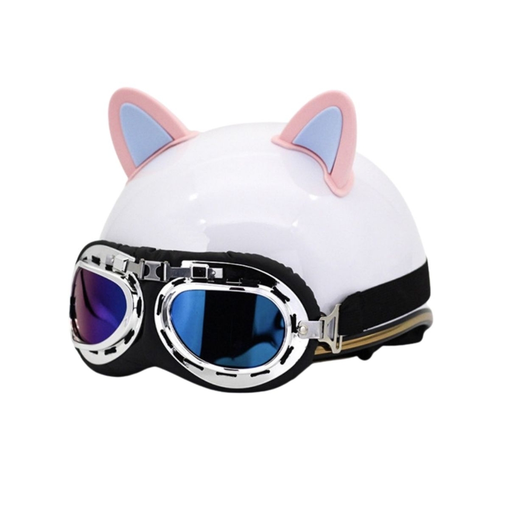 Tai Mèo Gắn Mũ Bảo Hiểm Cute Cat – Nhựa ABS Bền Màu, Tặng Keo 3M, Dễ Gắn, Trang Trí Mũ Cực Xinh