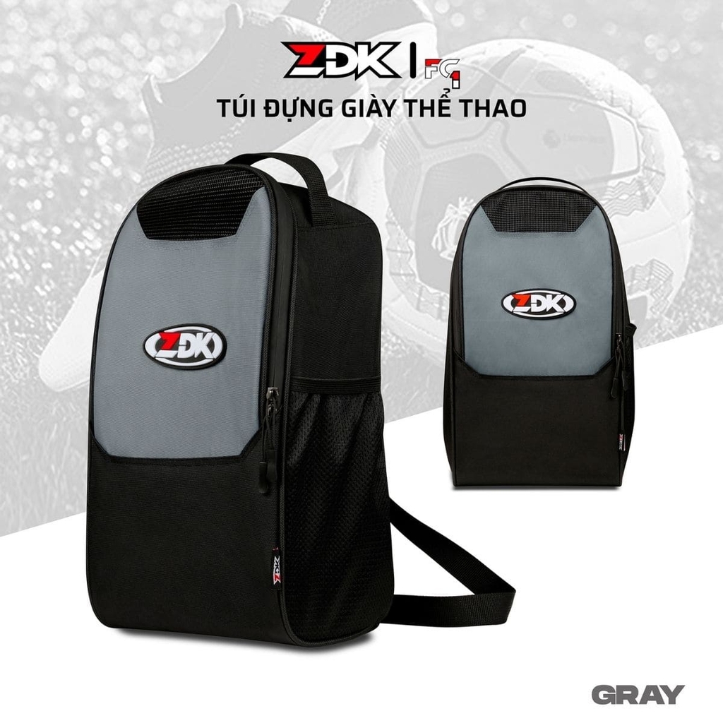Túi Đựng Giày Thể Thao ZDK FC1 Chính Hãng – Form Đứng Cứng Cáp, Dung Tích 10L, Thoáng Khí