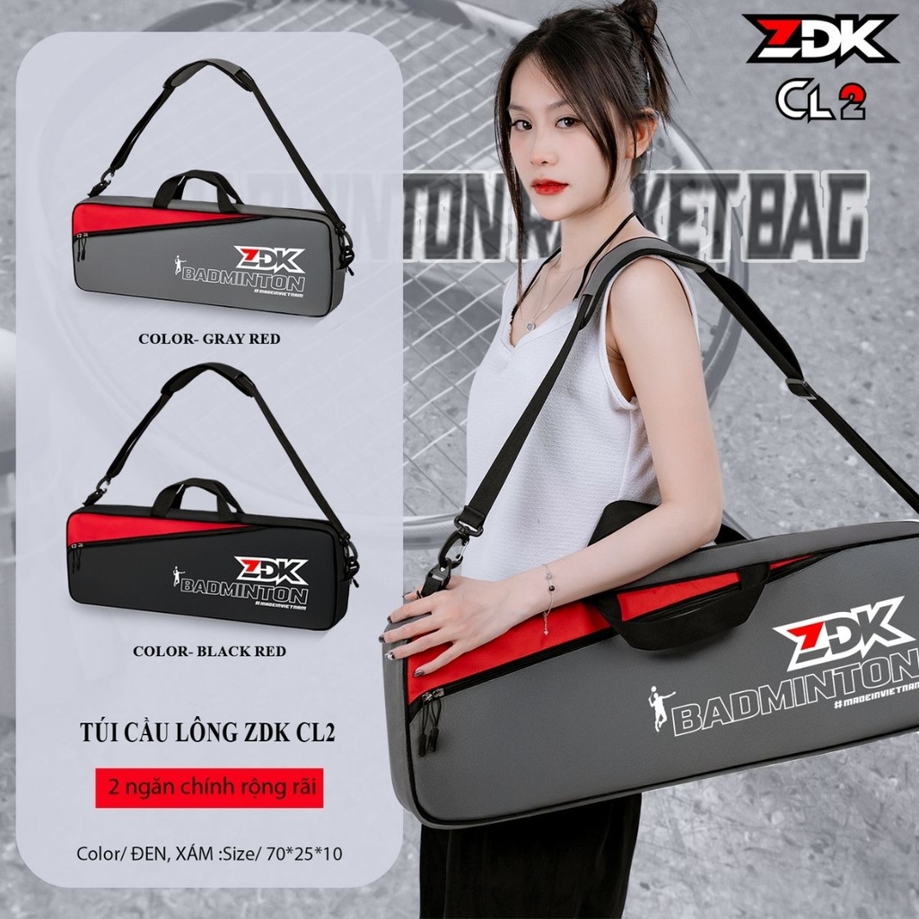 Túi Đựng Vợt Cầu Lông ZDK CL-2 Chính Hãng – Dung Tích Lớn, Đa Năng, Bền Bỉ