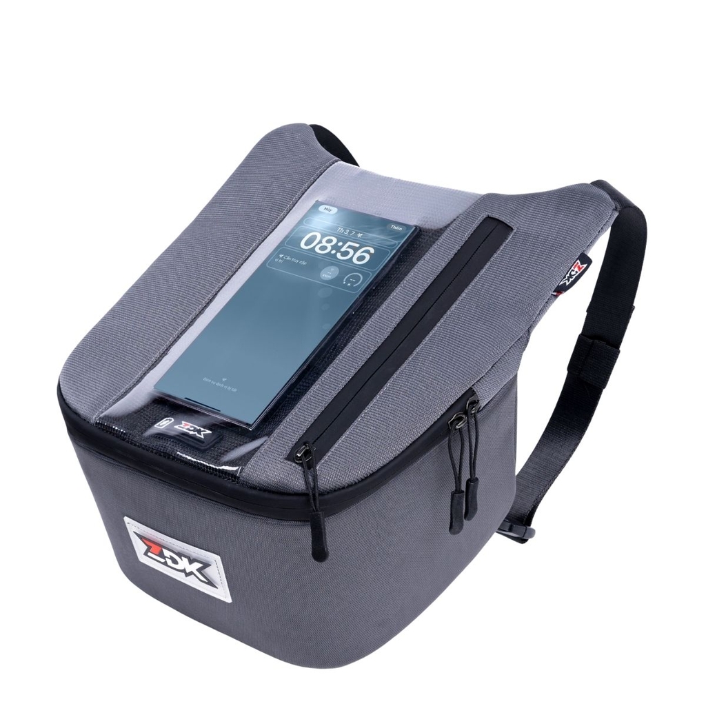 Túi Treo Đầu Xe Máy ZDK Zero – Kháng Nước Nhẹ, Ngăn Rộng 5-6L