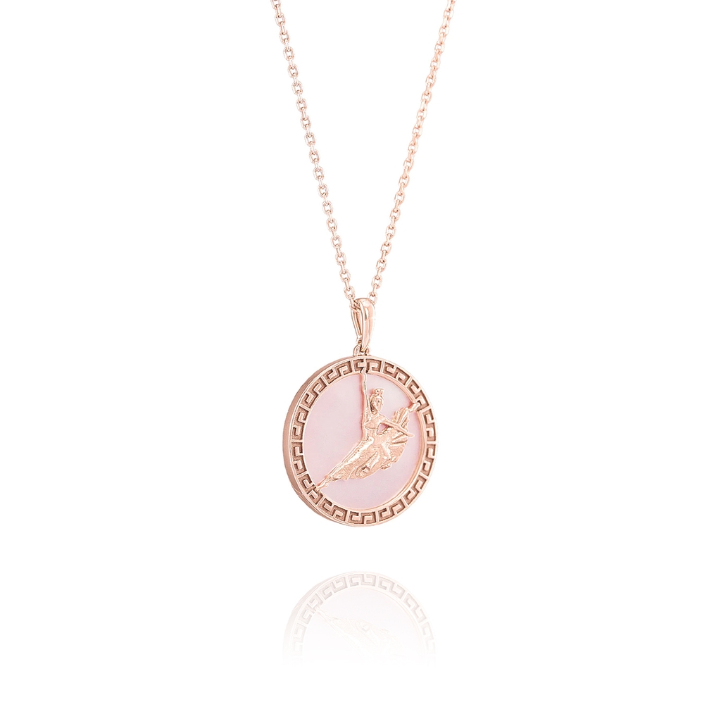 Dây chuyền (Divine Grace-18kt Rose Gold with Pink Opal)