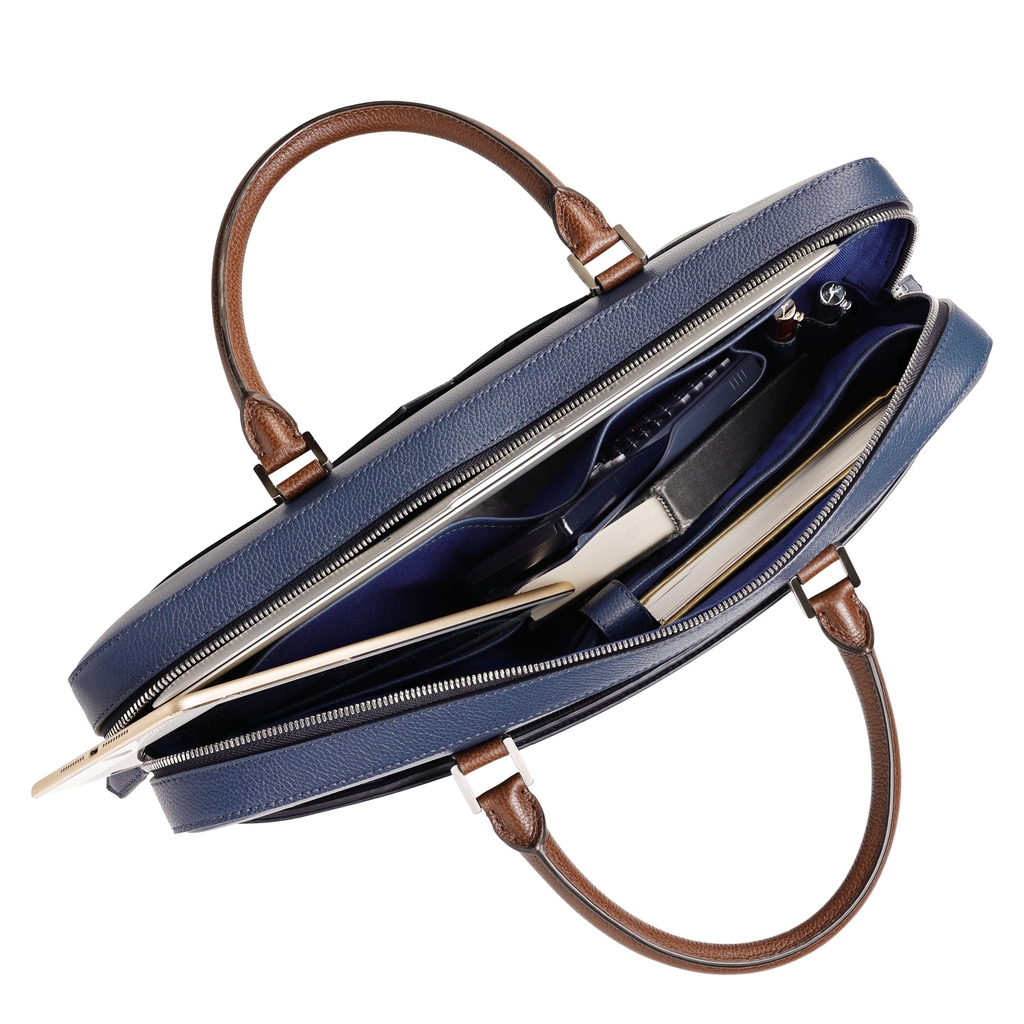 Cặp xách da nam - xanh  (A Passage in Time)