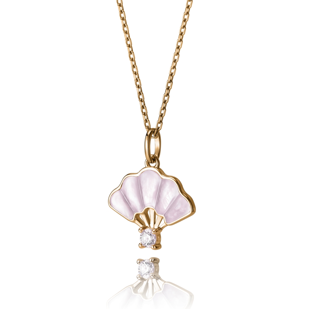 Dây chuyền - Hồng (Floral Fan)