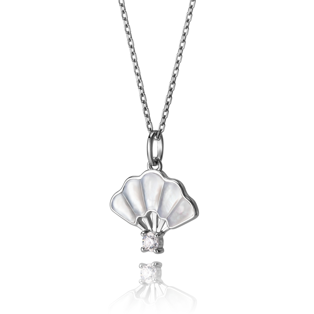 Dây chuyền - Trắng (Floral Fan)